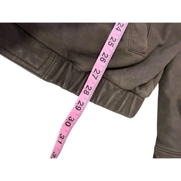 John Ashford Brown Leather Zip Bomber Style Jacket Men’s Size XXL - Picture 10 of 11